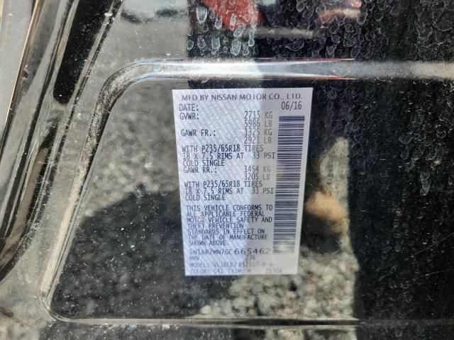 Aukcja sprzedaży 2016 Nissan Pathfinder, vin: 5N1AR2MN7GC665462, numer aukcji: 69621766