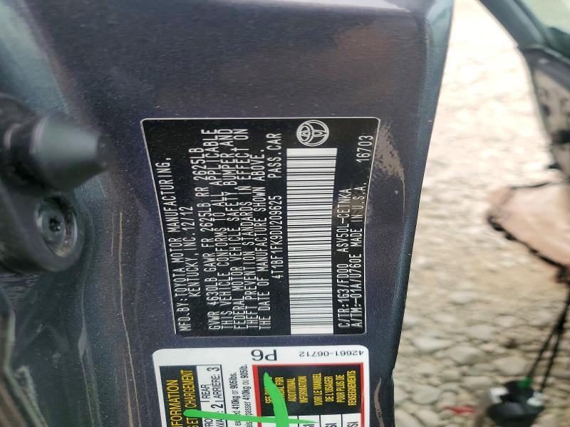 Aukcja sprzedaży 2013 Toyota Camry, vin: 4T1BF1FK9DU209625, numer aukcji: 69012276