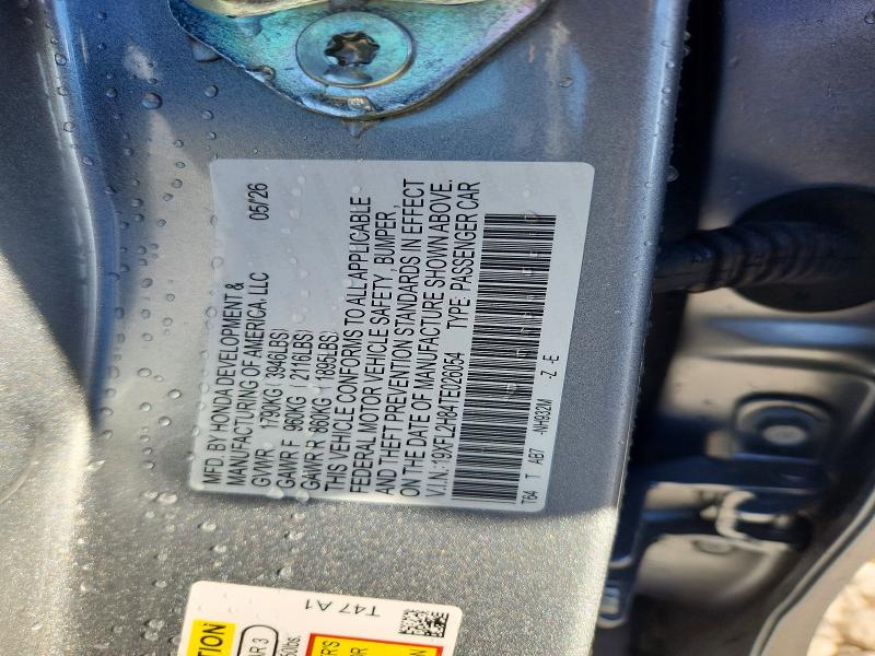 Aukcja sprzedaży 2026 Honda Civic, vin: 19XFL2H84TE026054, numer aukcji: 70500416
