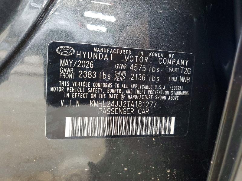 Aukcja sprzedaży 2026 Hyundai Sonata Hybrid, vin: KMHL24JJ2TA181277, numer aukcji: 67677516