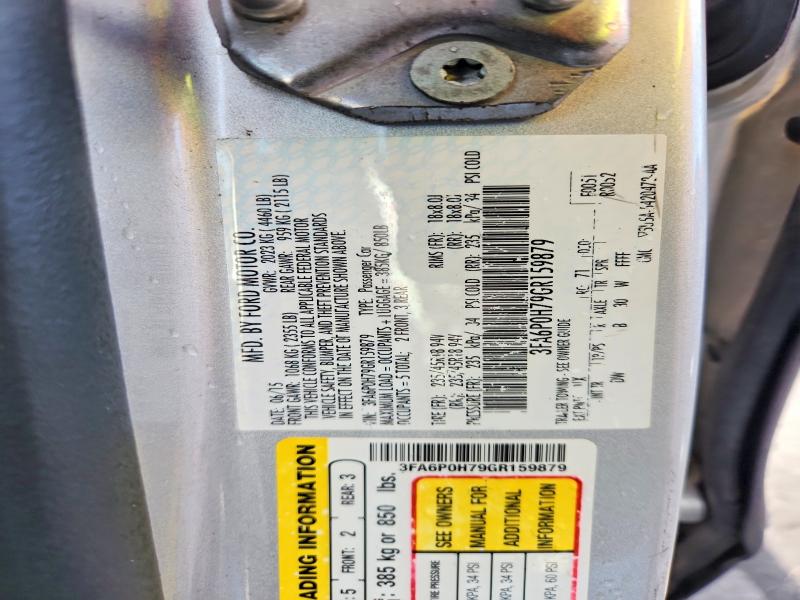 67841756 :رقم المزاد ، 3FA6P0H79GR159879 vin ، 2016 Ford Fusion مزاد بيع