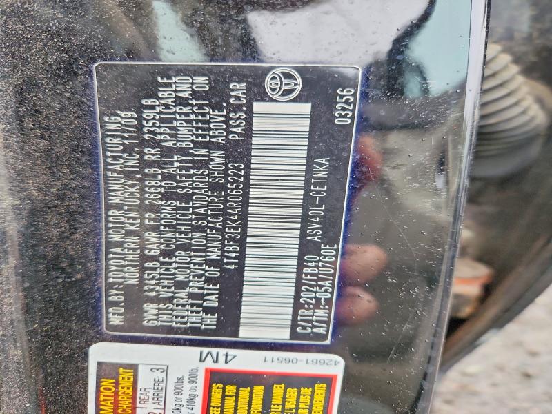 70740696 :رقم المزاد ، 4T4BF3EK4AR065223 vin ، 2010 Toyota Camry مزاد بيع