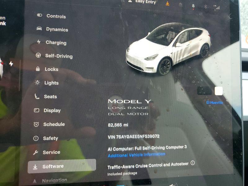 Продаж на аукціоні авто 2022 Tesla Model Y, vin: 7SAYGAEE5NF539072, номер лоту: 67386606