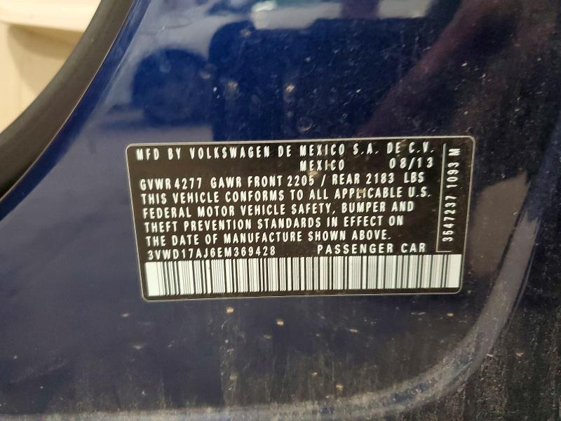 Aukcja sprzedaży 2014 Volkswagen Jetta, vin: 3VWD17AJ6EM369428, numer aukcji: 67442886
