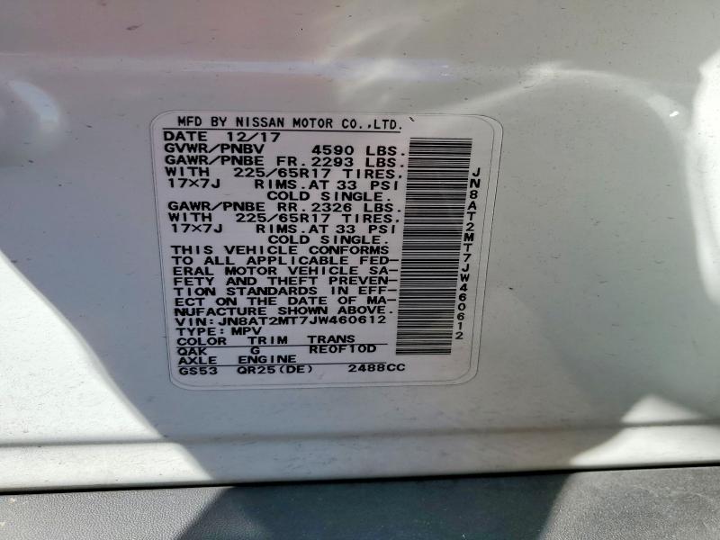 Продажа на аукционе авто 2018 Nissan Rogue, vin: JN8AT2MT7JW460612, номер лота: 68692116
