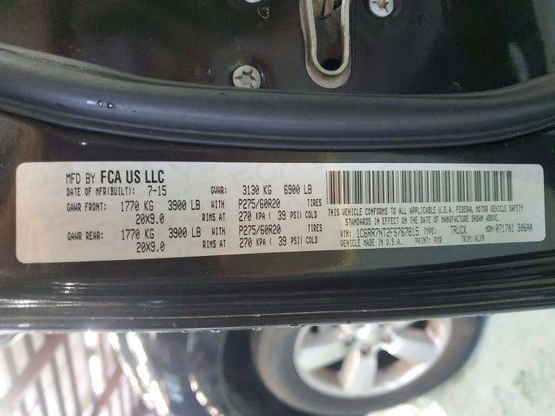 Продажа на аукционе авто 2015 Ram 1500, vin: 1C6RR7NT2FS767815, номер лота: 69455736