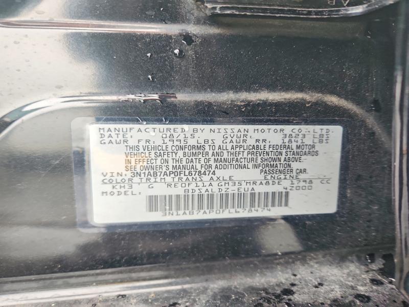 Продаж на аукціоні авто 2015 Nissan Sentra, vin: 3N1AB7AP0FL678474, номер лоту: 71215806