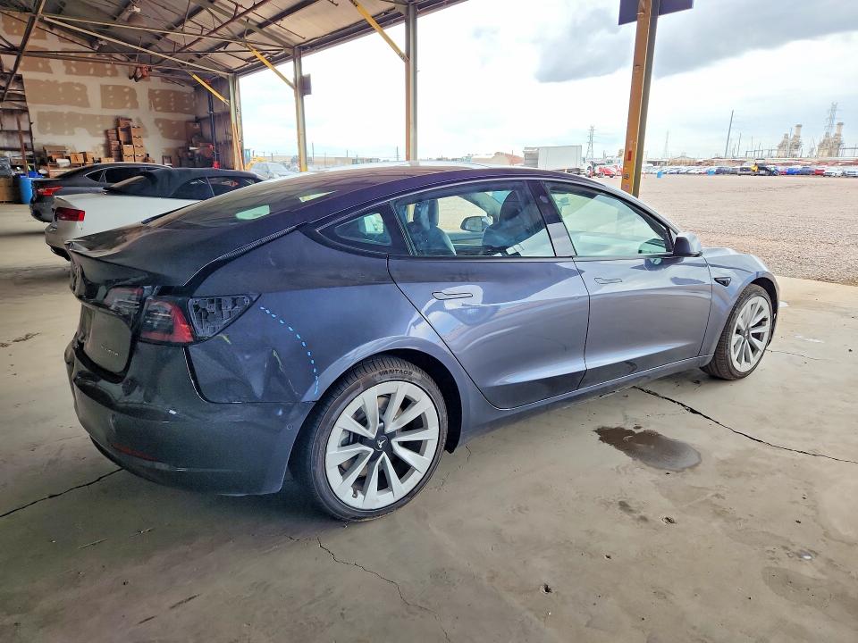 2022 Tesla Model 3 მანქანა იყიდება აუქციონზე, vin: 5YJ3E1EB1NF260821, აუქციონის ნომერი: 70001276