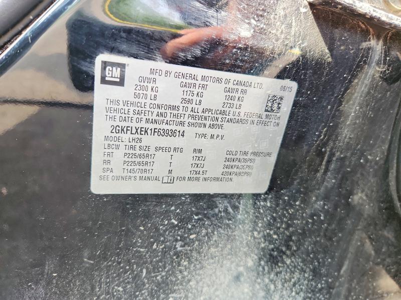 Aukcja sprzedaży 2015 Gmc Terrain, vin: 2GKFLXEK1F6393614, numer aukcji: 66751046