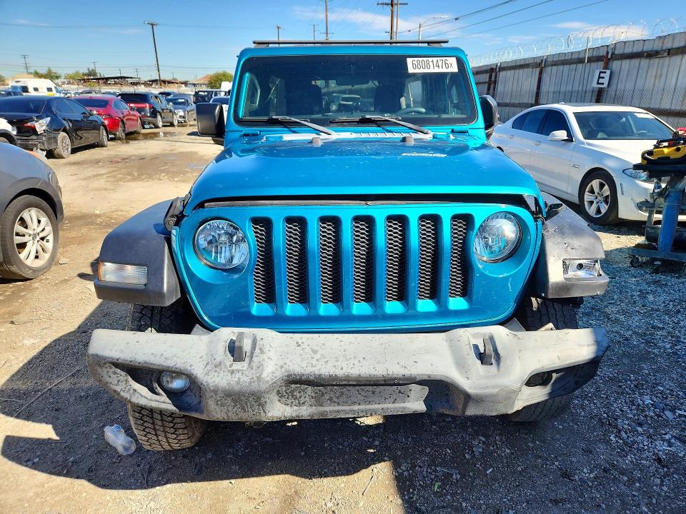 68081476 :رقم المزاد ، 1C4HJXDG2LW110582 vin ، 2020 Jeep Wrangler Unlimited مزاد بيع