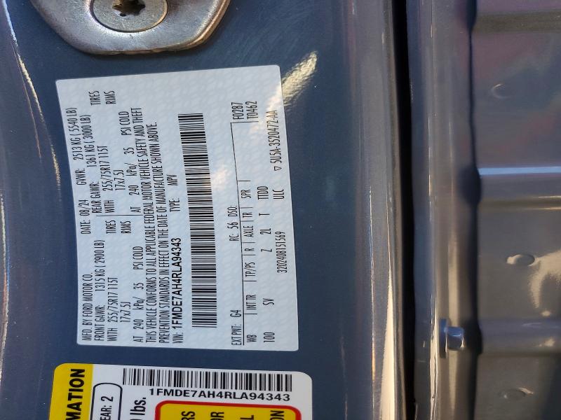 Продаж на аукціоні авто 2024 Ford Bronco, vin: 1FMDE7AH4RLA94343, номер лоту: 67384726
