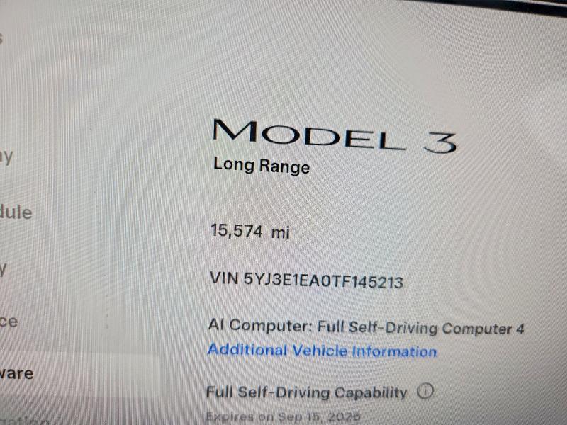 Продажа на аукционе авто 2026 Tesla Model 3, vin: 5YJ3E1EA0TF145213, номер лота: 67892796