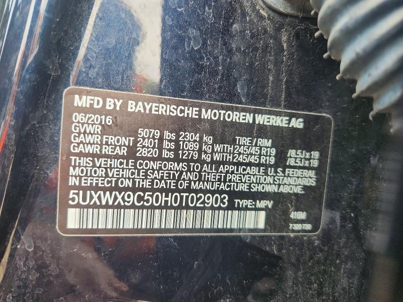 Aukcja sprzedaży 2017 Bmw X3, vin: 5UXWX9C50H0T02903, numer aukcji: 70266446