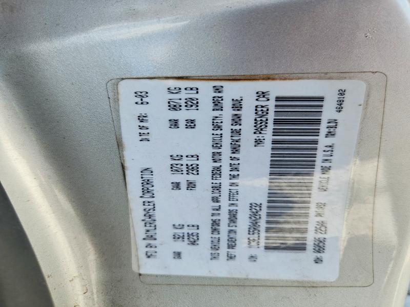 Aukcja sprzedaży 2004 Chrysler Sebring, vin: 1C3EL55R04N204232, numer aukcji: 68367956