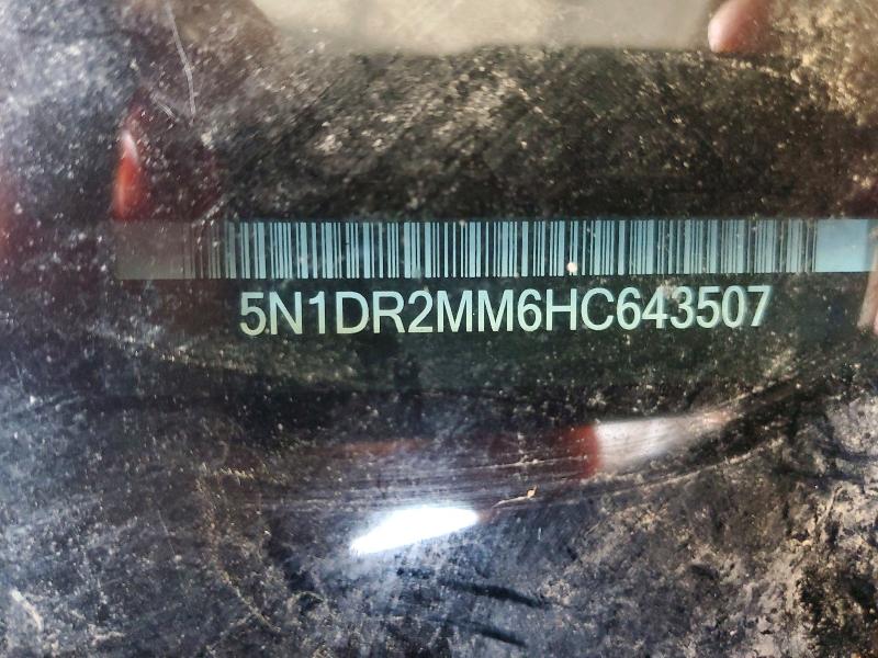 69005796 :رقم المزاد ، 5N1DR2MM6HC643507 vin ، 2017 Nissan Pathfinder مزاد بيع