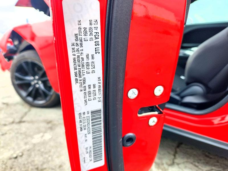 2018 Dodge Challenger მანქანა იყიდება აუქციონზე, vin: 2C3CDZAG2JH229296, აუქციონის ნომერი: 67551506