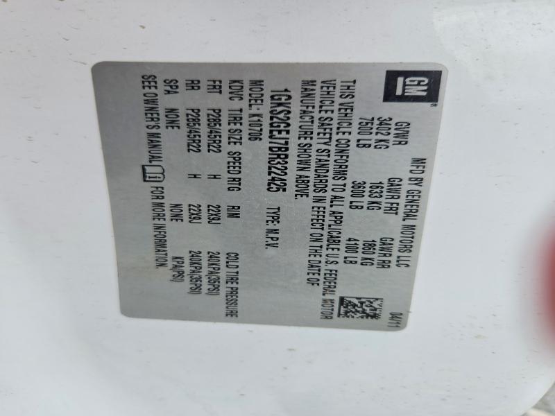 67144996 :رقم المزاد ، 1GKS2GEJ7BR322425 vin ، 2011 Gmc Yukon مزاد بيع