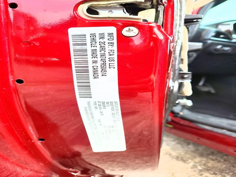 69127646 :رقم المزاد ، 2C4RC1N74PR504514 vin ، 2023 Chrysler Pacifica مزاد بيع