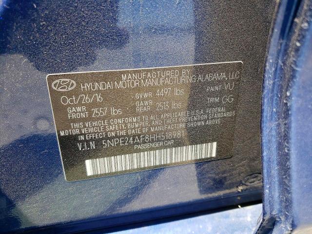 Aukcja sprzedaży 2017 Hyundai Sonata, vin: 5NPE24AF8HH518981, numer aukcji: 69734236