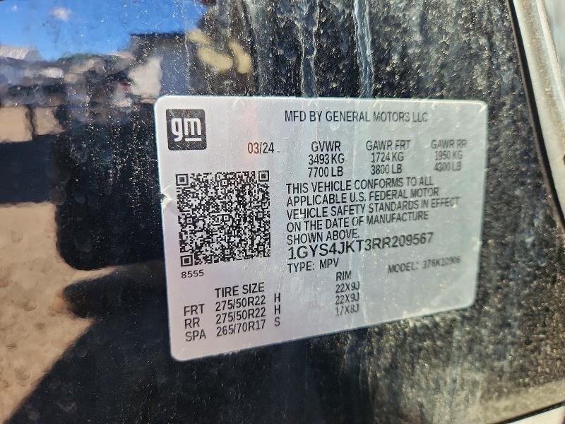 Продаж на аукціоні авто 2024 Cadillac Escalade, vin: 1GYS4JKT3RR209567, номер лоту: 70624696