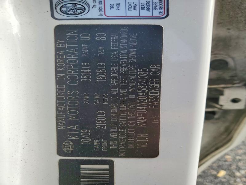 Aukcja sprzedaży 2010 Kia Forte, vin: KNAFU4A20A5824085, numer aukcji: 70210796