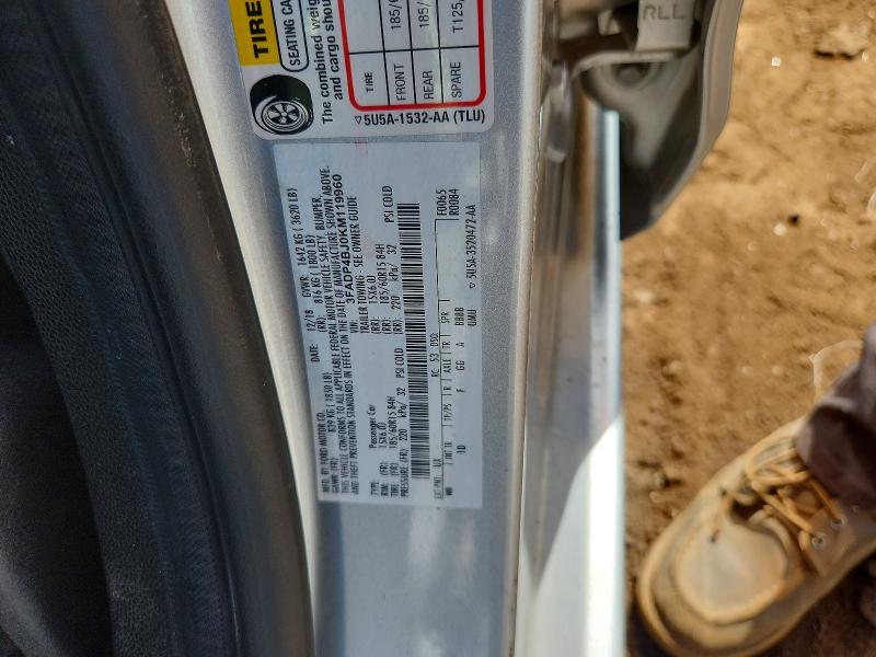 69972746 :رقم المزاد ، 3FADP4BJ0KM119960 vin ، 2019 Ford Fiesta مزاد بيع