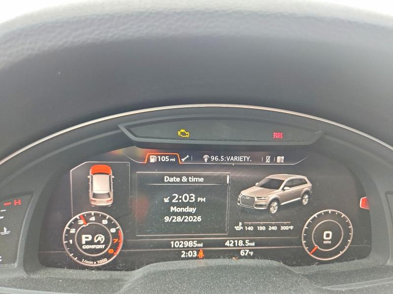 Aukcja sprzedaży 2019 Audi Q7, vin: WA1LAAF79KD000184, numer aukcji: 70824716