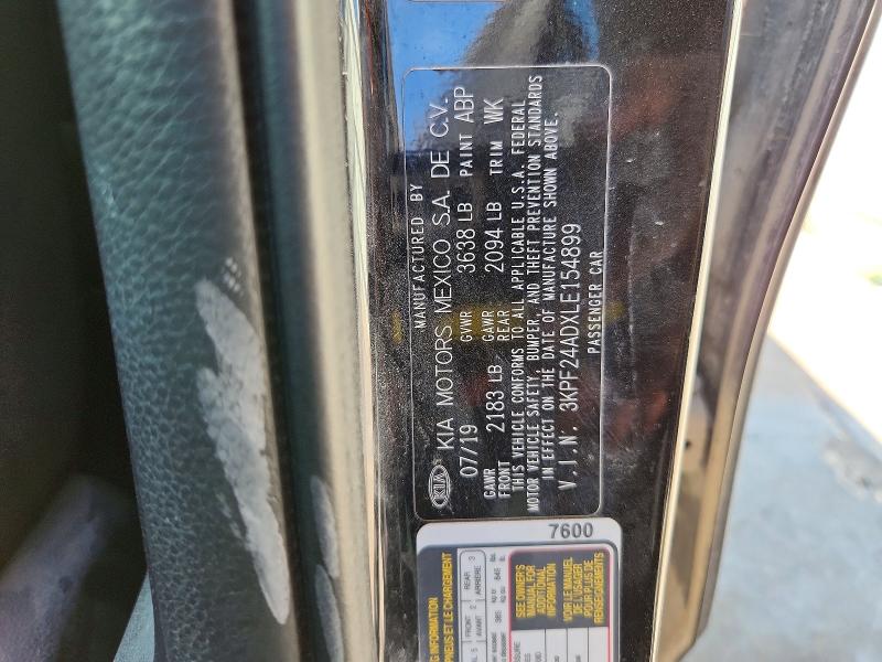 Aukcja sprzedaży 2020 Kia Forte, vin: 3KPF24ADXLE154899, numer aukcji: 68083386