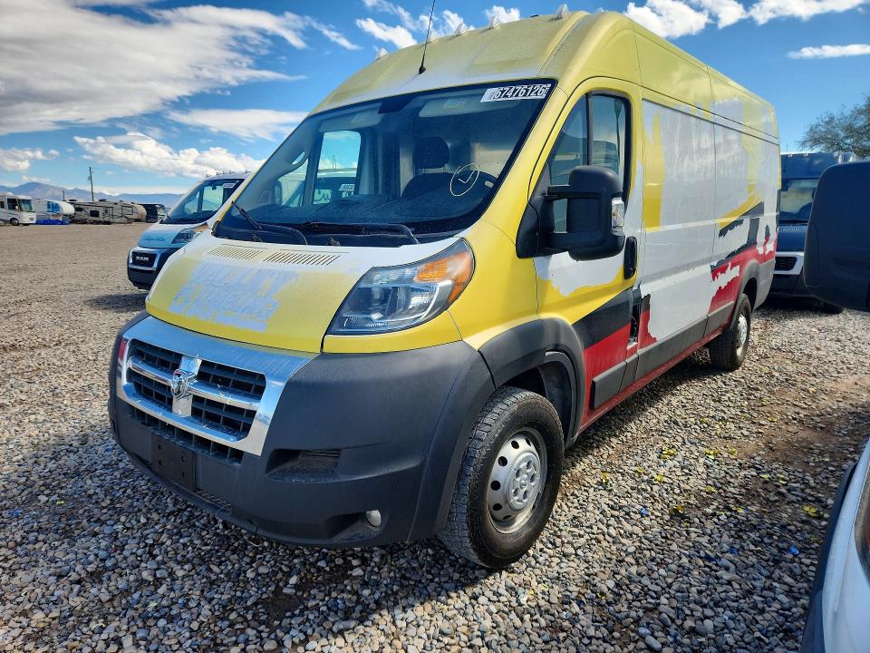 67476126 :رقم المزاد ، 3C6URVJG6JE108915 vin ، 2018 Ram Promaster 3500 مزاد بيع