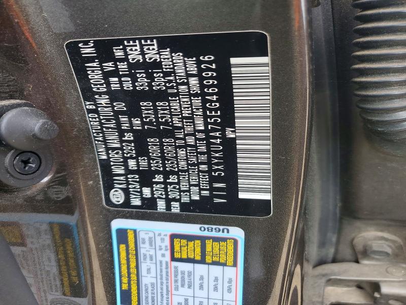 Продаж на аукціоні авто 2014 Kia Sorento, vin: 5XYKU4A75EG469926, номер лоту: 70066226
