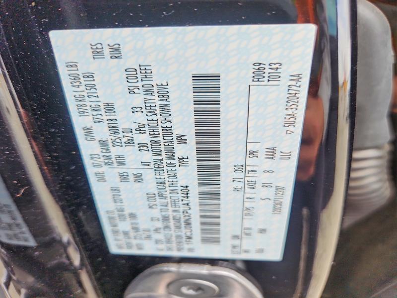 2023 Ford Escape მანქანა იყიდება აუქციონზე, vin: 1FMCU0MNXPUA74404, აუქციონის ნომერი: 70360786
