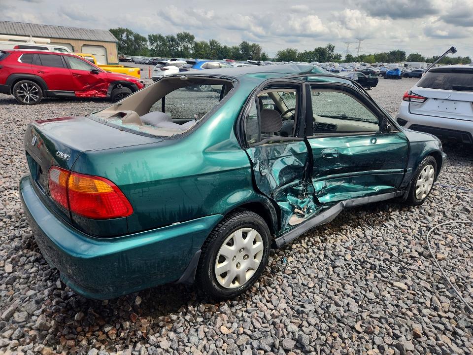 1999 Honda Civic მანქანა იყიდება აუქციონზე, vin: 2HGEJ6612XH520276, აუქციონის ნომერი: 67398796