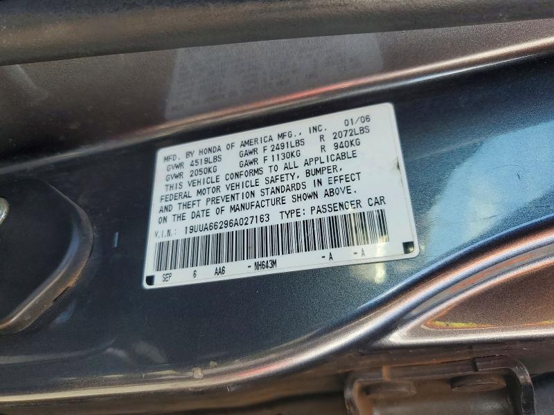 Продажа на аукционе авто 2006 Acura 3.2tl, vin: 19UUA66296A027163, номер лота: 67838646