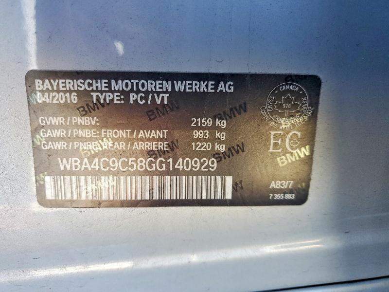 Aukcja sprzedaży 2016 Bmw 428, vin: WBA4C9C58GG140929, numer aukcji: 68084096