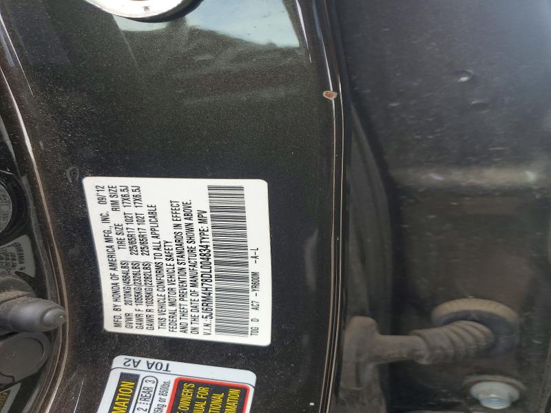 67668566 :رقم المزاد ، 5J6RM4H78DL004834 vin ، 2013 Honda Cr-v مزاد بيع