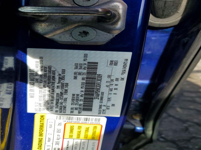 Продаж на аукціоні авто 2013 Ford Fusion, vin: 3FA6P0HR3DR130309, номер лоту: 67483076