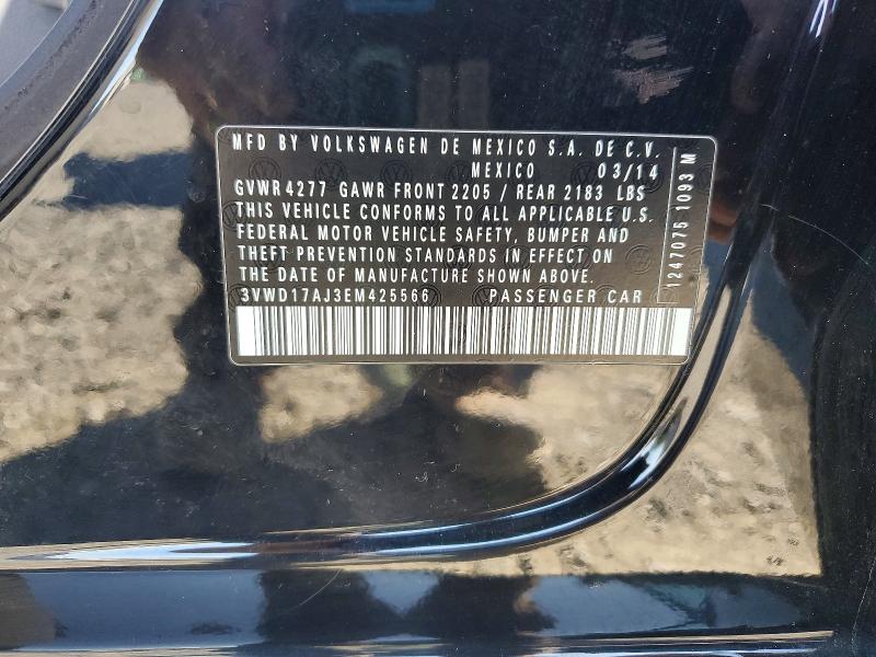 Продажа на аукционе авто 2014 Volkswagen Jetta, vin: 3VWD17AJ3EM425566, номер лота: 69434656