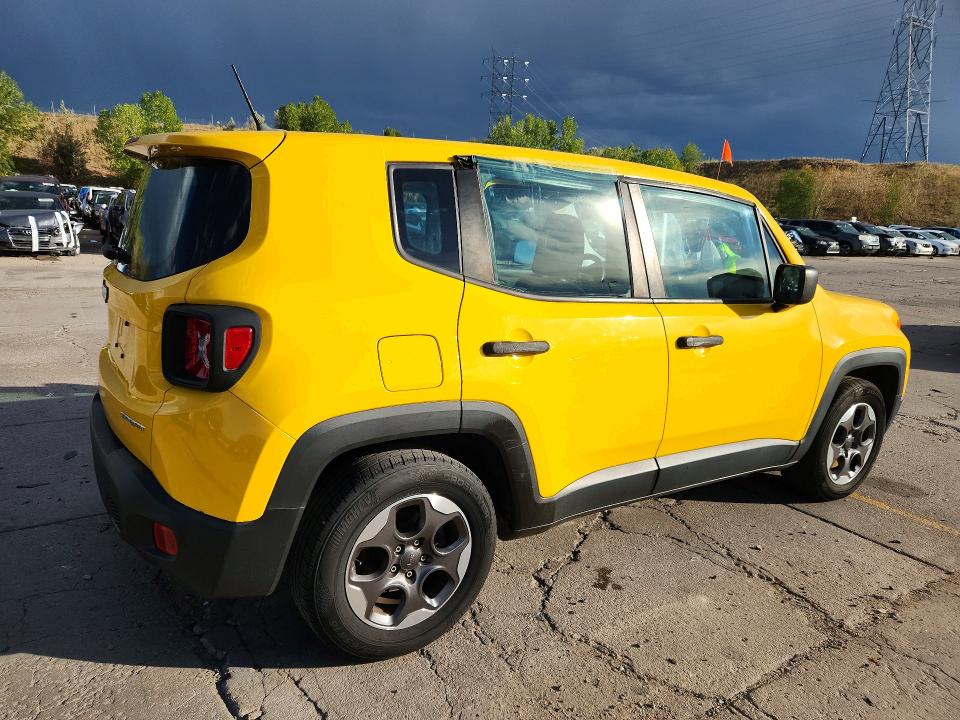 2015 Jeep Renegade მანქანა იყიდება აუქციონზე, vin: ZACCJAAH7FPC28603, აუქციონის ნომერი: 69230936