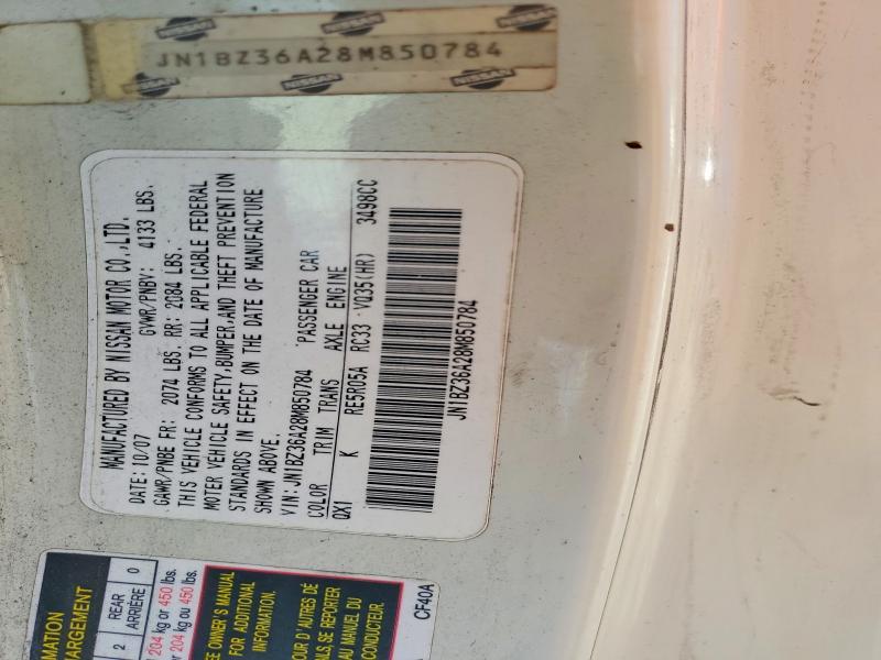 Продаж на аукціоні авто 2008 Nissan 350z, vin: JN1BZ36A28M850784, номер лоту: 67641466