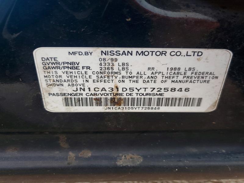 Aukcja sprzedaży 2000 Nissan Maxima, vin: JN1CA31D5YT725846, numer aukcji: 68815486