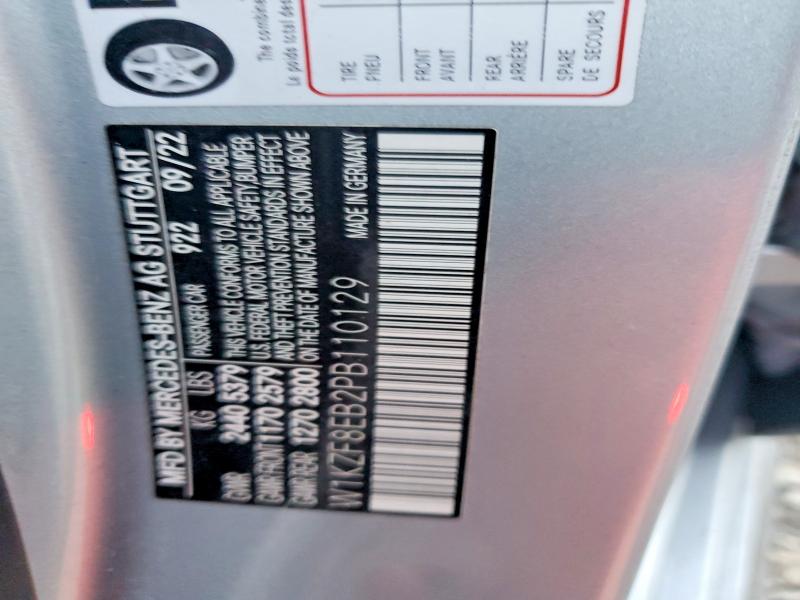 69326626 :رقم المزاد ، W1KZF8EB2PB110129 vin ، 2023 Mercedes-benz E مزاد بيع