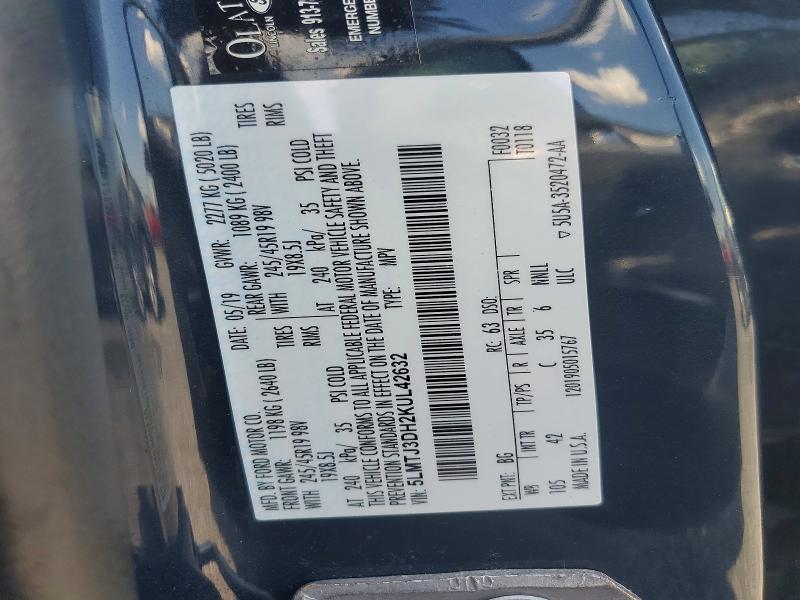 2019 Lincoln Mkc მანქანა იყიდება აუქციონზე, vin: 5LMTJ3DH2KUL42632, აუქციონის ნომერი: 67097436