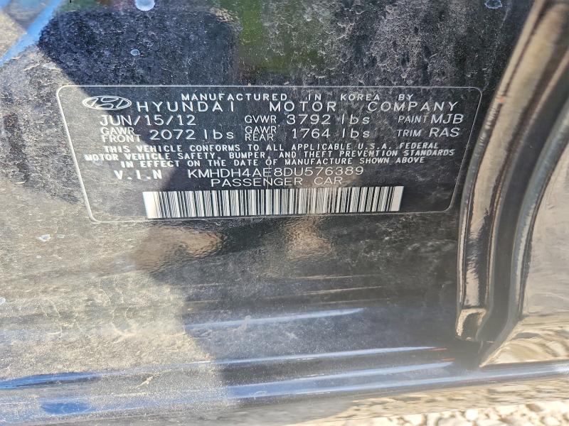 Aukcja sprzedaży 2013 Hyundai Elantra, vin: KMHDH4AE8DU576389, numer aukcji: 71105636