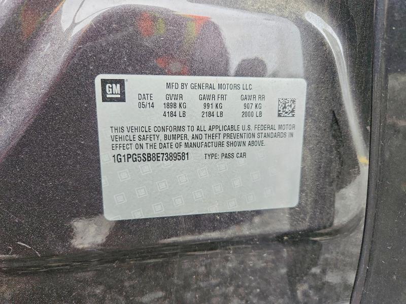 Продаж на аукціоні авто 2014 Chevrolet Cruze, vin: 1G1PG5SB8E7389581, номер лоту: 70537566