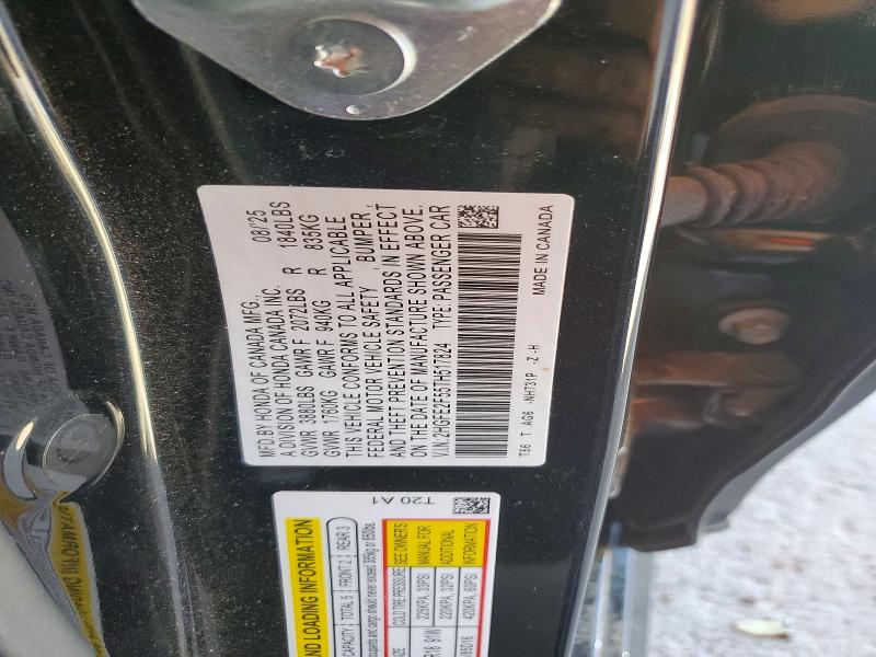 67338356 :رقم المزاد ، 2HGFE2F55TH517824 vin ، 2026 Honda Civic مزاد بيع