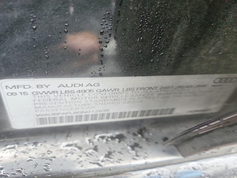 68576476 :رقم المزاد ، WAUBFAFL8GN012535 vin ، 2016 Audi A4 مزاد بيع