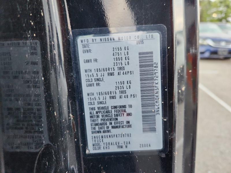 69402666 :رقم المزاد ، 3N6CM0KN5FK729782 vin ، 2015 Nissan Nv200 مزاد بيع