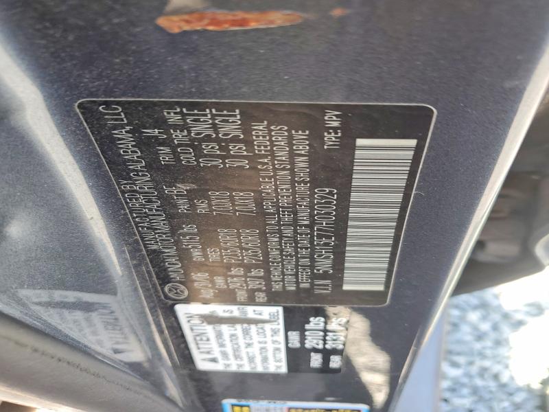 67146726 :رقم المزاد ، 5NMSH13E77H030329 vin ، 2007 Hyundai Santa Fe مزاد بيع