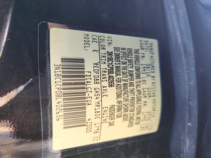67138126 :رقم المزاد ، 3N1BC1CP0BL402656 vin ، 2011 Nissan Versa مزاد بيع