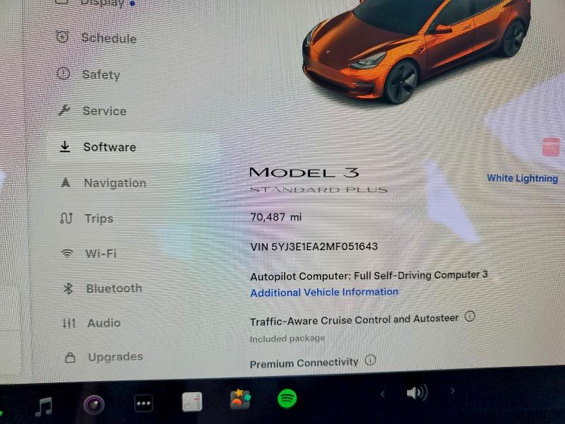 63184606 :رقم المزاد ، 5YJ3E1EA2MF051643 vin ، 2021 Tesla Model 3 مزاد بيع